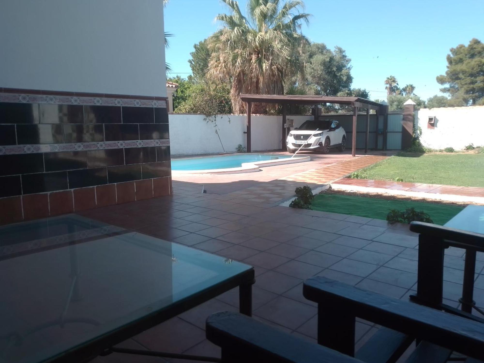 شيكلانا دي لا فرونتيرا Agradable Chalet Con Piscina Para Escapadas. المظهر الخارجي الصورة