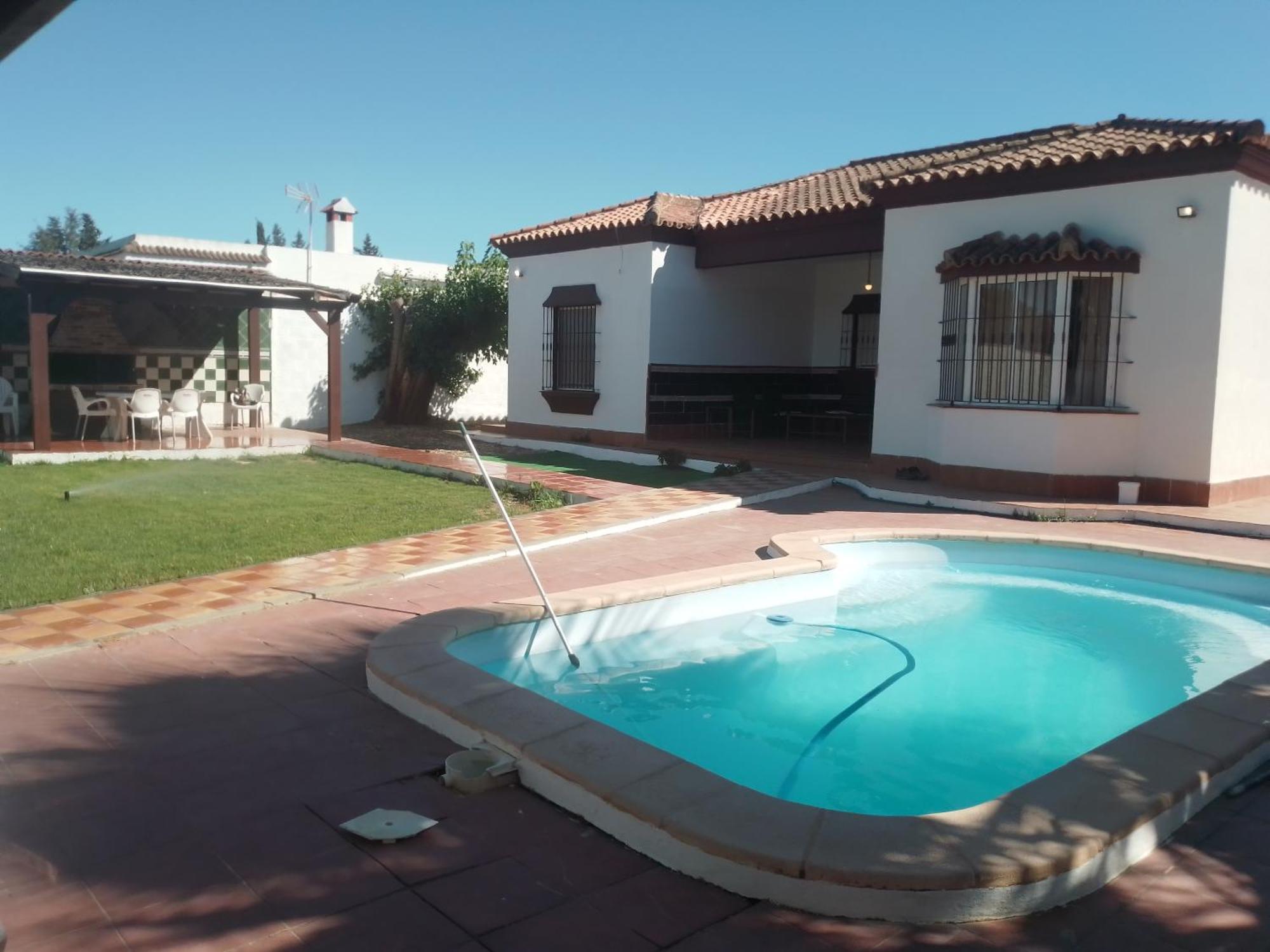 شيكلانا دي لا فرونتيرا Agradable Chalet Con Piscina Para Escapadas. المظهر الخارجي الصورة